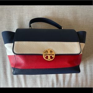 Tory Burch mid size tote bag, almost new!